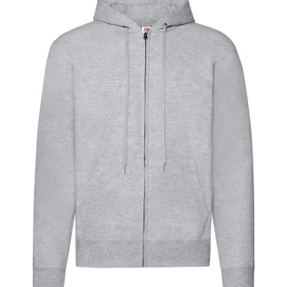 Fruit Of The Loom - Classic Hooded Sweat Zip Jacket - GRÅ
