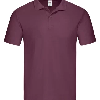 Fruit Of The Loom - Original Polo Piké - BURGUNDI